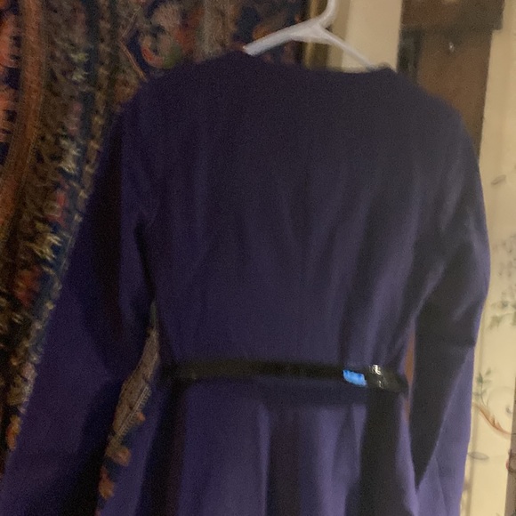 closet London purple wool coat dress size 6 new with tags - Picture 8 of 10